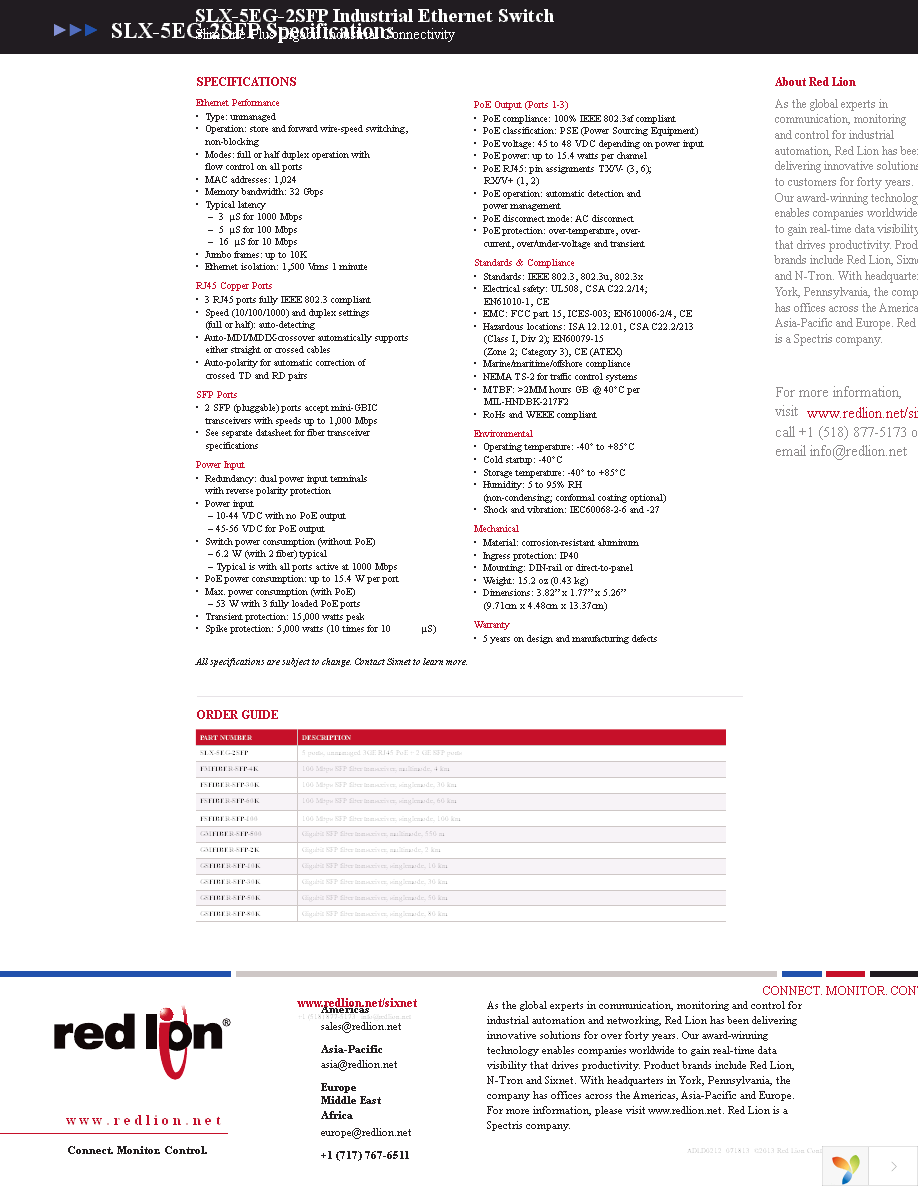 SLX-5EG-2SFP Page 2