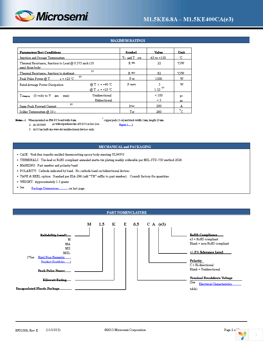 M1.5KE39CA Page 2