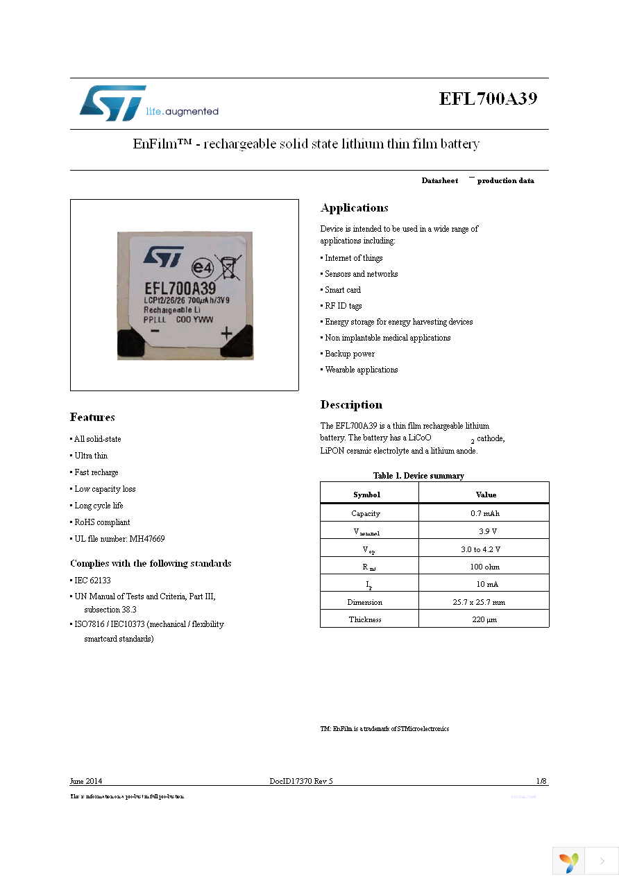 EFL700A39-RL Page 1