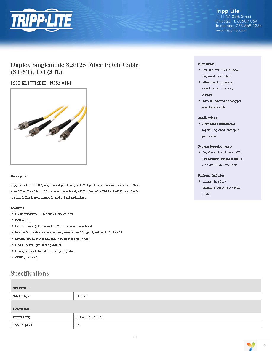 N352-01M Page 1