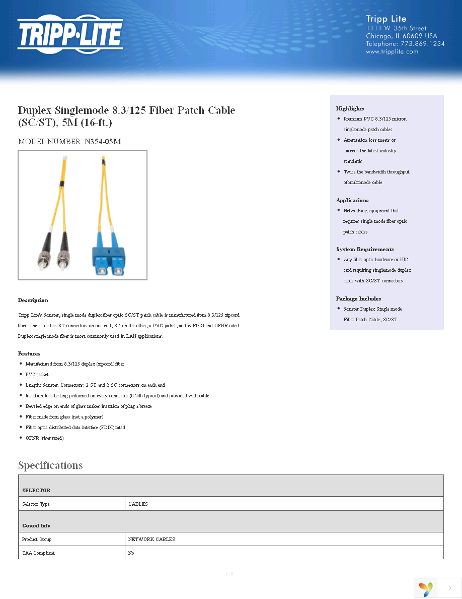 N354-05M Page 1