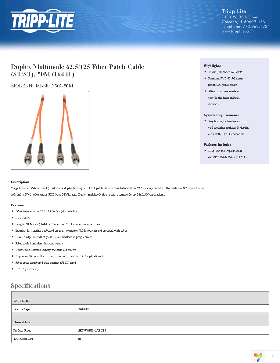 N302-50M Page 1