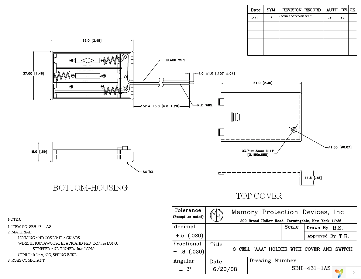 SBH431-1AS Page 1