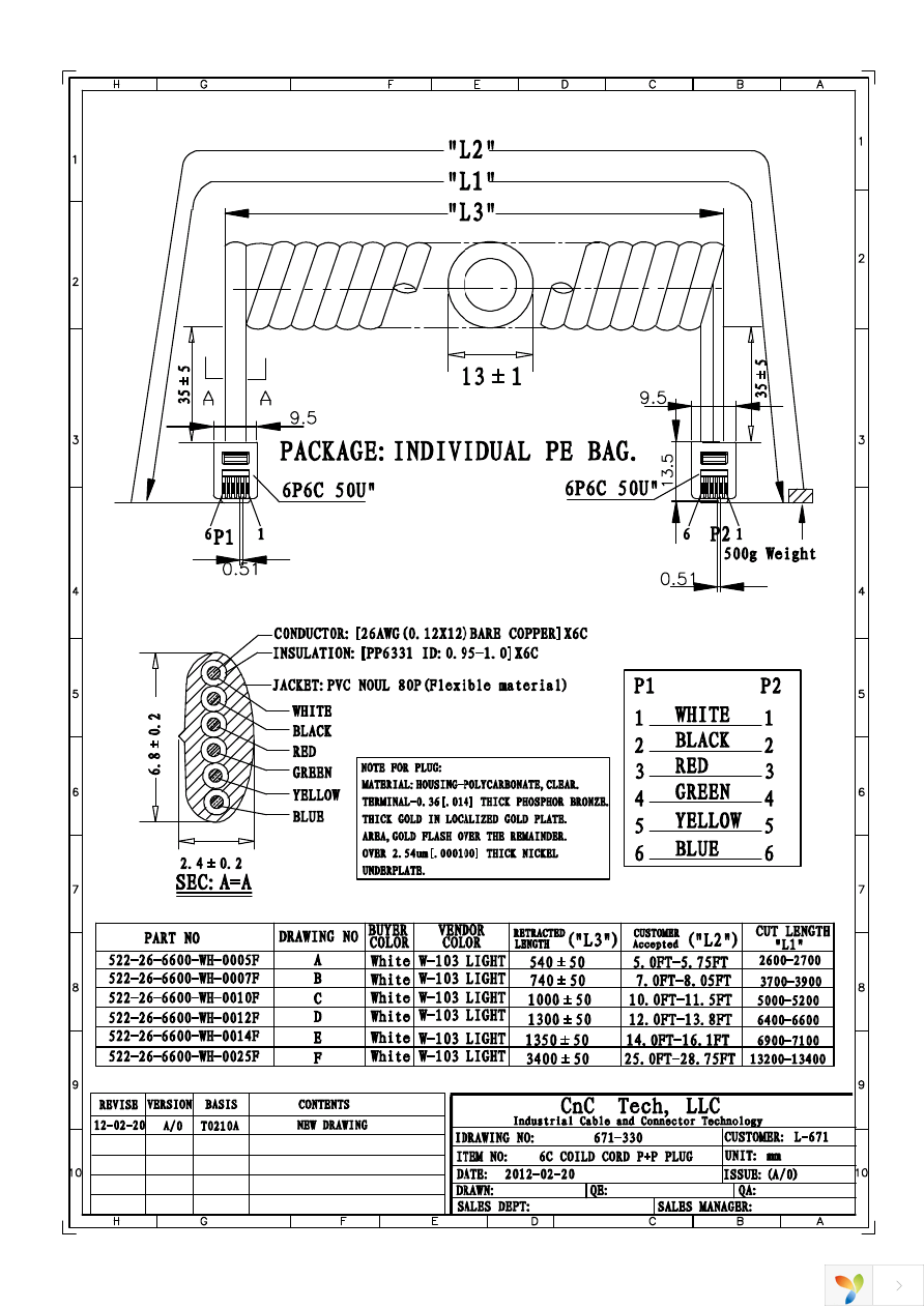 522-26-6600-WH-0010F Page 1