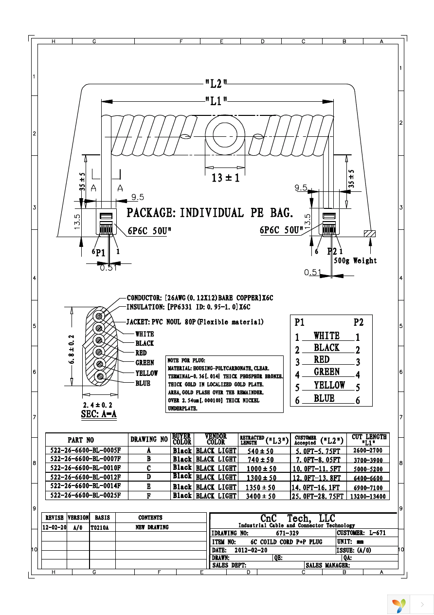 522-26-6600-BL-0012F Page 1