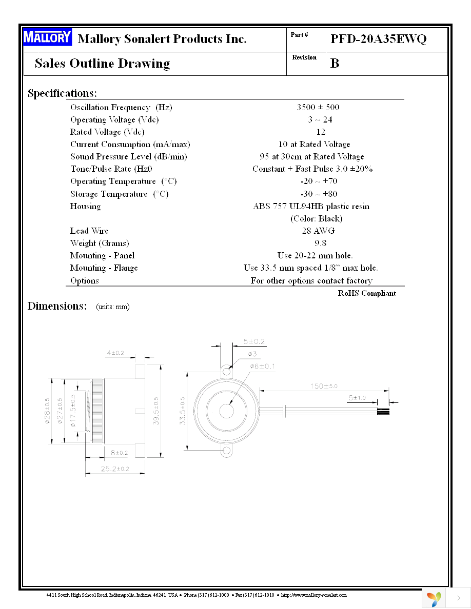 PFD-20A35EWQ Page 1