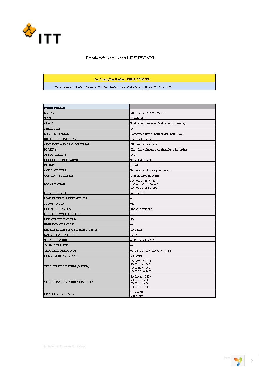 KJB6T17W26SNL Page 1