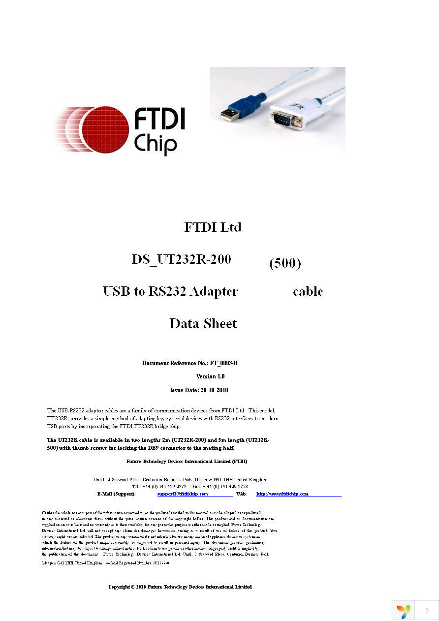 UT232R-500 Page 1