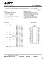 CY28354OXC-400 Page 1