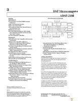 ADSP-2186BSTZ-160 Page 1