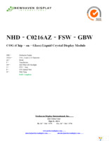 NHD-C0216AZ-FSW-GBW Page 1
