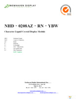 NHD-0208AZ-RN-YBW Page 1