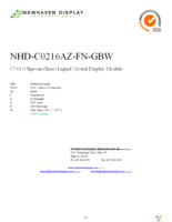 NHD-C0216AZ-FN-GBW Page 1