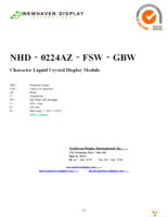 NHD-0224AZ-FSW-GBW Page 1