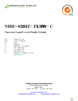 NHD-0216HZ-FL-YBW-C Page 1