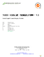 NHD-0216K3Z-NS(RGB)-FBW-V3 Page 1