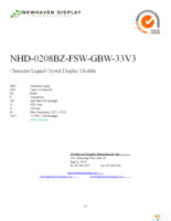 NHD-0208BZ-FSW-GBW-33V3 Page 1