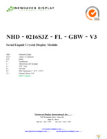 NHD-0216S3Z-FL-GBW-V3 Page 1