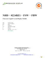NHD-0224BZ1-FSW-FBW Page 1