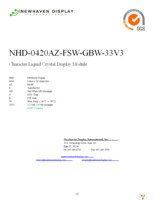 NHD-0420AZ-FSW-GBW-33V3 Page 1