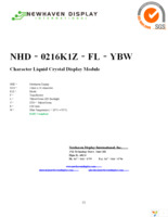 NHD-0216K1Z-FL-YBW Page 1