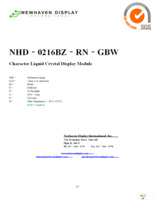 NHD-0216BZ-RN-GBW Page 1