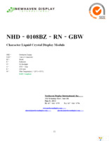 NHD-0108BZ-RN-GBW Page 1