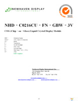 NHD-C0216CU-FN-GBW-3V Page 1
