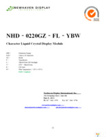 NHD-0220GZ-FL-YBW Page 1