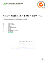 NHD-0216K1Z-FSO-FBW-L Page 1