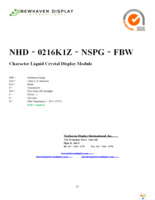 NHD-0216K1Z-NSPG-FBW Page 1