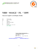 NHD-0116GZ-FL-GBW Page 1