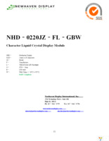 NHD-0220JZ-FL-GBW Page 1