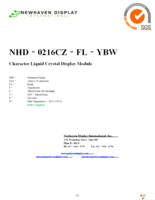 NHD-0216CZ-FL-YBW Page 1