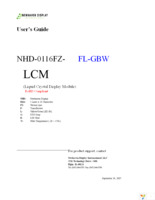 NHD-0116FZ-FL-GBW Page 1