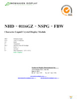 NHD-0116GZ-NSPG-FBW Page 1
