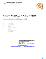 NHD-0116GZ-NSA-FBW Page 1