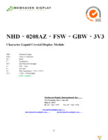 NHD-0208AZ-FSW-GBW-3V3 Page 1