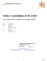 NHD-C160100DIZ-FSW-FBW Page 1