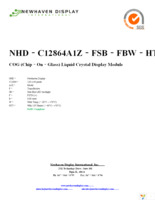 NHD-C12864A1Z-FSB-FBW-HTT Page 1
