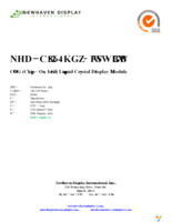 NHD-C12864KGZ-FSW-GBW Page 1