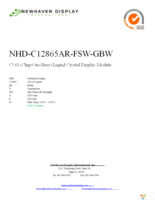NHD-C12865AR-FSW-GBW Page 1