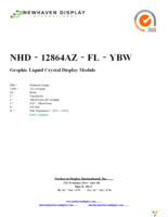 NHD-12864AZ-FL-YBW Page 1
