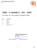 NHD-C160100CZ-RN-FBW Page 1