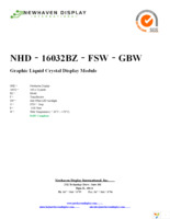 NHD-16032BZ-FSW-GBW Page 1