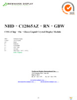 NHD-C12865AZ-RN-GBW Page 1