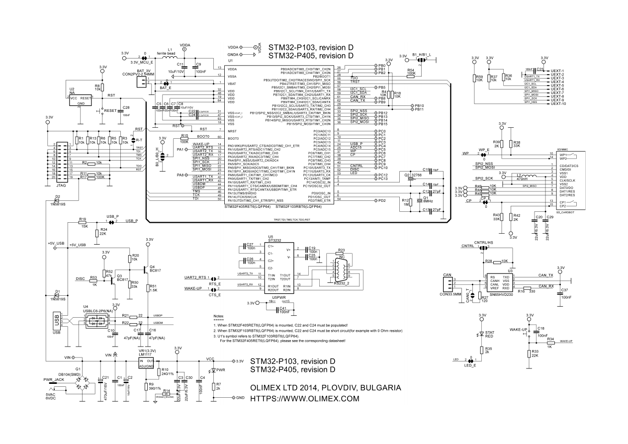 STM32-P103 Datasheet (PDF Download) 4/14 Page - Olimex